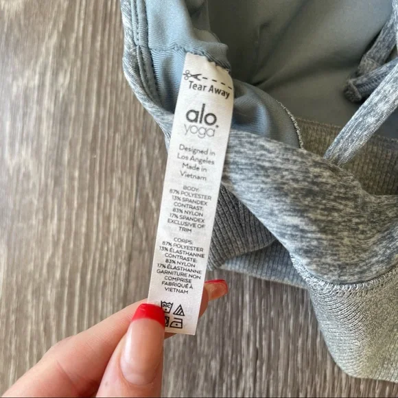 Alo Grey Sports Bra - Picture 4 of 4